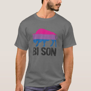 Camiseta Bi Son Funny Orgulho Bissexual Pun Rainbow LGBT Fl