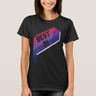 Camiseta Bi Striped Best Bi Tag Relaxe Hetero Bissexual P