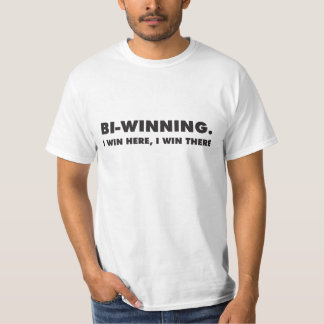 Camiseta Bi-Vencimento. Eu ganho aqui, mim ganho lá o T