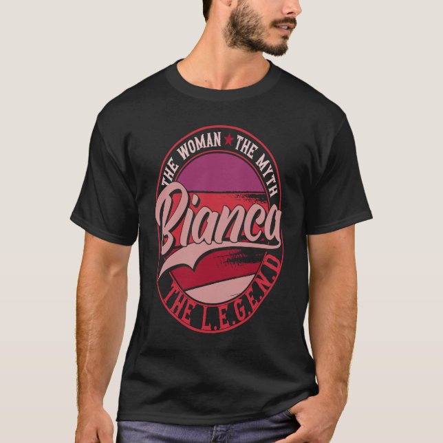 Camiseta Bianca a Senhora do Mito a Lenda (Frente)