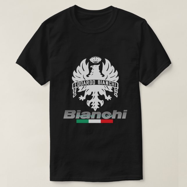 Camiseta Bianchi Bicicletas Edoardo Bianchi Passione Celest (Frente do Design)