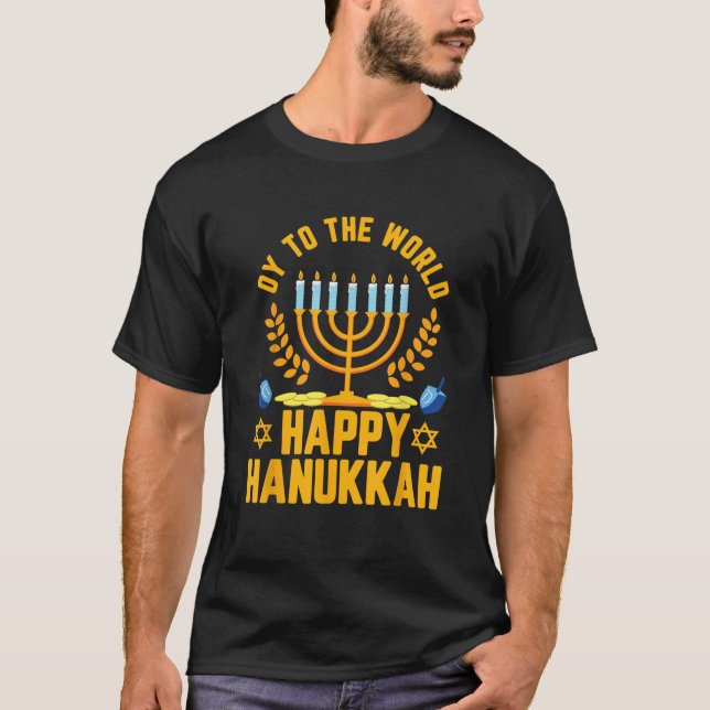 Camiseta Bianco Brands Hanukkah Gifts Funny Happy Hanukkah  (Frente)