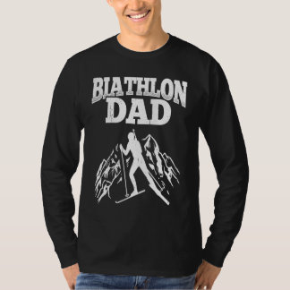 Camiseta Biathlon Dad Winter Sports Snow Biathlete Cross Co