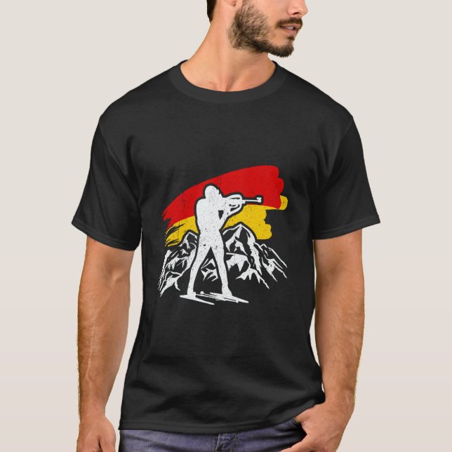 Camiseta Biathlon Germany sport Germany biathlete fan skier (Frente)