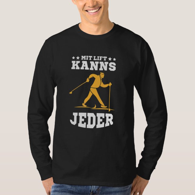 Camiseta Biathlon Mit Lift Kanns Jeder Cross Country Skier (Frente)