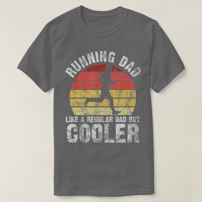 Camiseta Biathlon Runner Marathon Running Dad Father's Day  (Frente do Design)