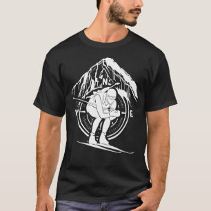 Camiseta Biathlon Sports Winter Athlett para Snow Skier Bia