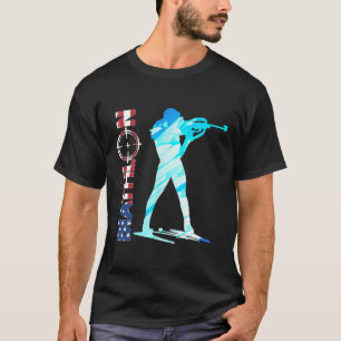 Camiseta Biathlon Usa Flag Roupa americano Cross-country S