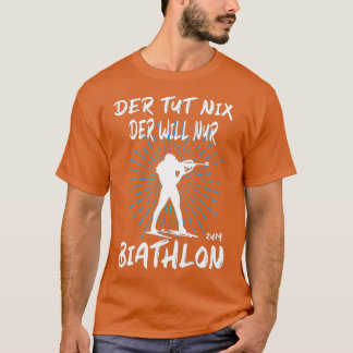 Camiseta Biathlon Winter Sport Biathlet Engraçado Biathlon