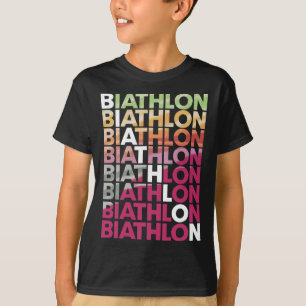 Camiseta Biathlon Winter Sports Skifle Sapatando Biath