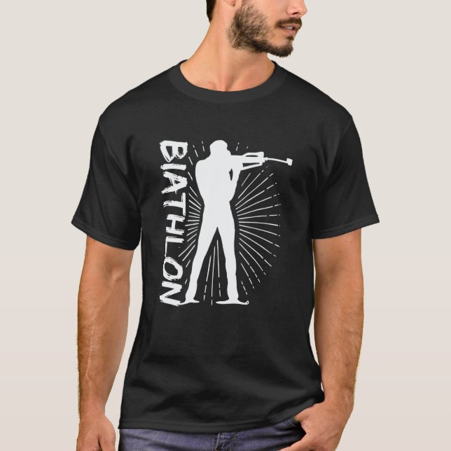 Camiseta Biathlon Winter Sports Snow Biathlete Cross Countr (Frente)