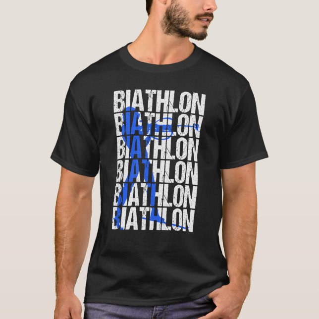 Camiseta Biathlon Winter Sports Snow Biathlete Cross Countr (Frente)