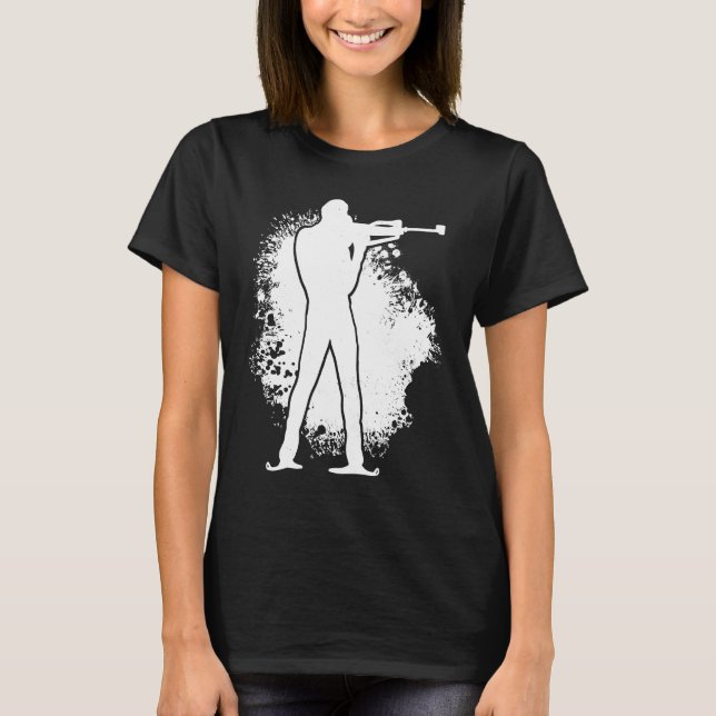 Camiseta Biathlon Winter Sports Snow Biathlete Cross Countr (Frente)