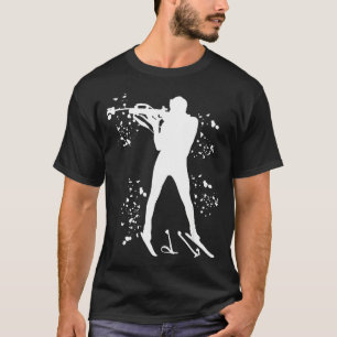 Camiseta Biatleta esqui nórdico biatlo