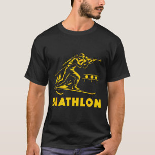 Camiseta Biatlo esportes de inverno esqui cross country
