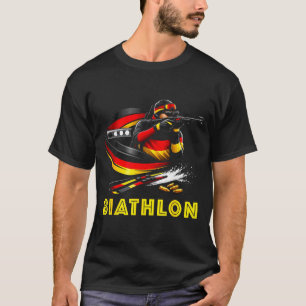 Camiseta Biátlon esportes de inverno esqui cross country