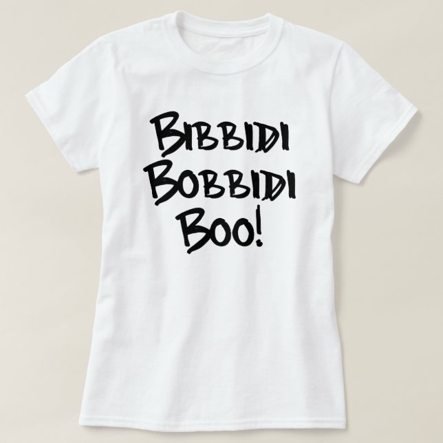 CAMISETA BIBBIDI, BOBBIDI, BOO! (Frente do Design)