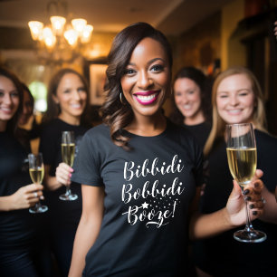 Camiseta Bibbidi Bobbidi Booze Blusa Preta Feminina de Fest