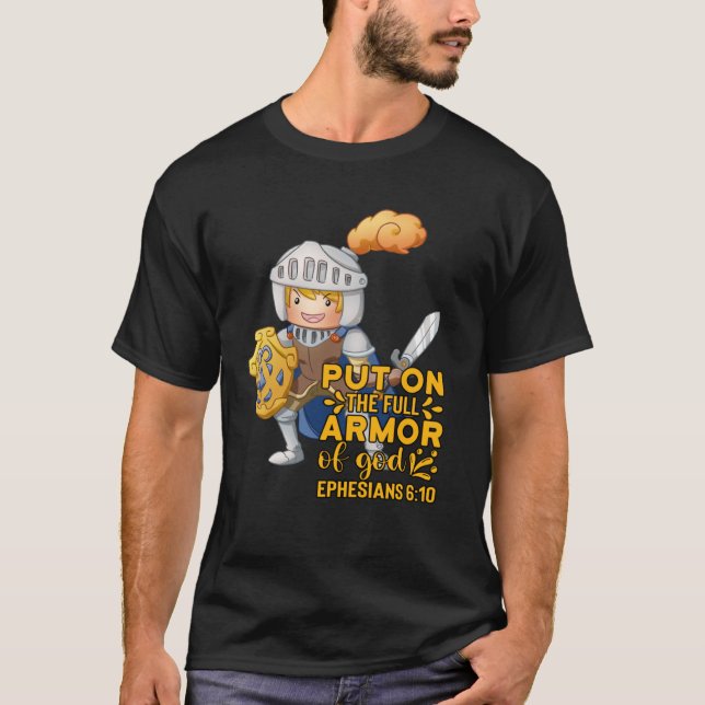 Camiseta Bible Quote Armor of God Ephesians 611 Easter Chri (Frente)