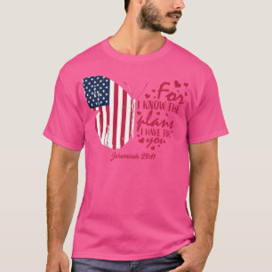 Camiseta Bíblia Cristã de Bandeira Americana Verso 4º