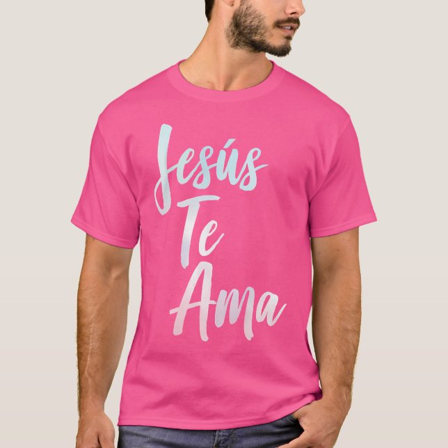 Camiseta Bíblia Cristã de Jesus Te Ama (Frente)
