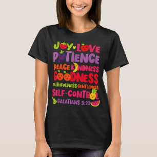 Camiseta Bíblia Cristã Versa Fruta Do Espírito Galaciano