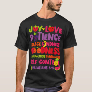 Camiseta Bíblia Cristã Versa Fruta Do Espírito Galaciano