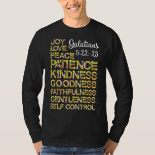 Camiseta Bíblia Cristã Versa Fruta Do Espírito Galaciano