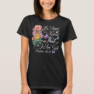 Camiseta Bíblia Cristã Verse Borboleta Flor Fé Deus J