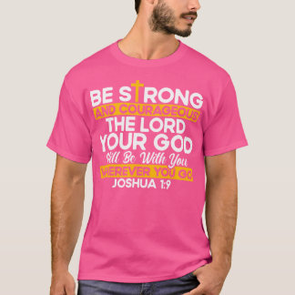 Camiseta Bíblia Cristã Verse Joshua 19 Cross