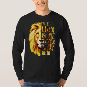 Camiseta Bíblia Cristã Verse Men Pai Leão De Judah Back P