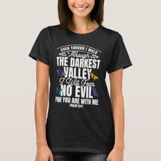 Camiseta Bíblia Cristã Verse Psalm 234 Flor Borboleta 1