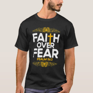 Camiseta Bíblia Cristã Verse Psalm 563 Flor Butterfly