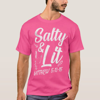 Camiseta Bíblia Cristã Verse Salty E Mateus 513-15
