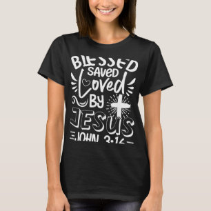 Camiseta Bíblia Cristã Verso John 3 16 Religioso