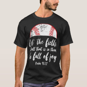 Camiseta Bíblia De Beisebol Verso Gito Cristão Salmo 96 P