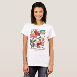 Camiseta Bíblia de flores silvestres Verso