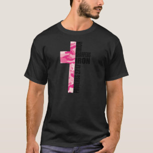 Camiseta Bíblia de melhor amigo cristão da Camo Rosa Verso