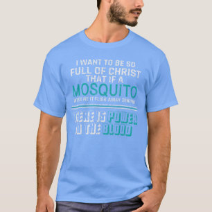 Camiseta Bíblia de Mosquito Cristão Piada Meme Citações Cri