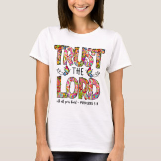 Camiseta bíblia de oração Verse religioso jesus confia no s