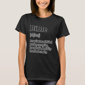 Camiseta Bíblia Definição Engraçado Humor Ateísta