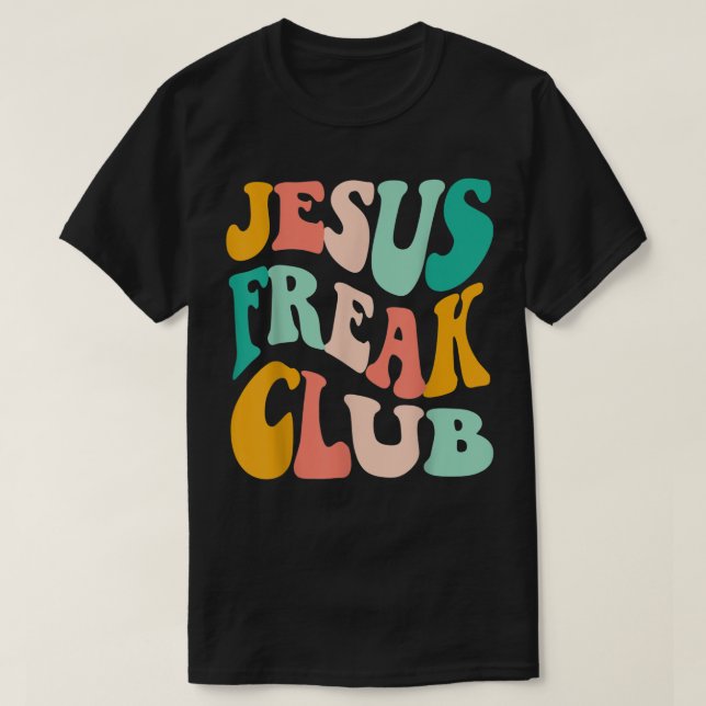 Camiseta Bíblia Do Clube Retro Jesus Freak Verse Jesus-Love (Frente do Design)