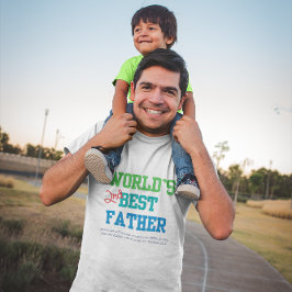 Camiseta Bíblia do Melhor Pai do Mundo segundo Verse