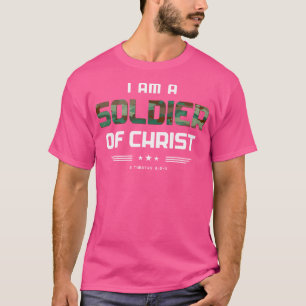 Camiseta Bíblia Religiosa Cristã Verso Soldado de Cristo