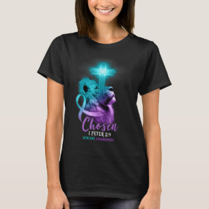 Camiseta Bíblia Religiosa Cruzada do Leão Cristão Verso Sui