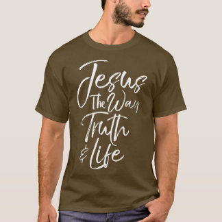 Camiseta Bíblia Verse Citação significa Jesus como a Verdad