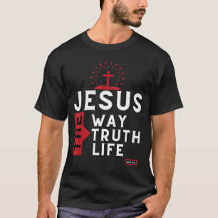 Camiseta Bíblia Verse John 146 Inspirational Christian Bíbl