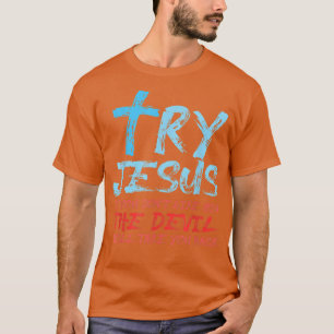 Camiseta Bíblia Verse Tente Jesus Deus T-Shirt