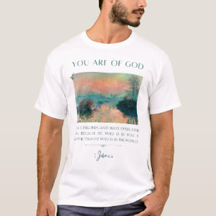 Camiseta Bíblia Verso 1John 4:4