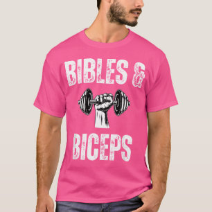 Camiseta Bíblias E Biceps Barbell Christian Workout Dumbbe